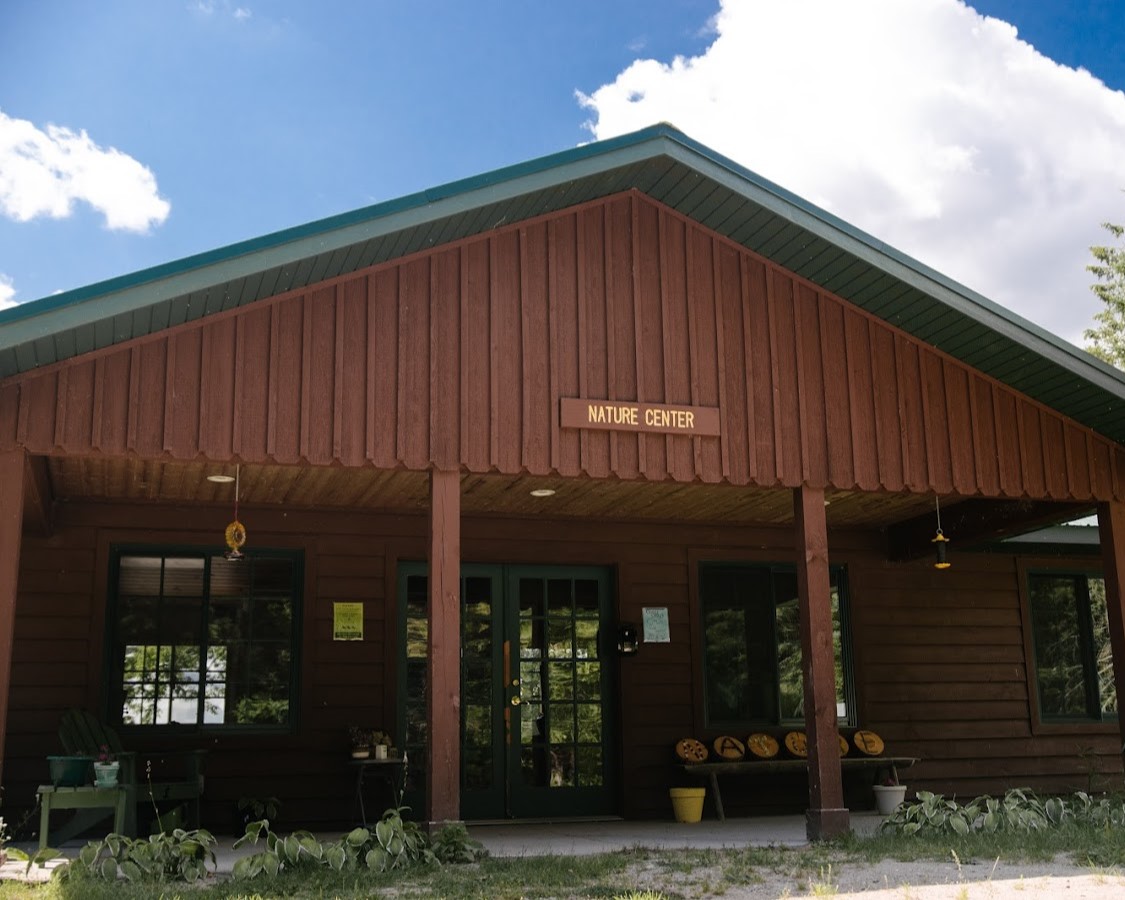 The Nature Center, a big wooden building where we host the nature-focused merit badges